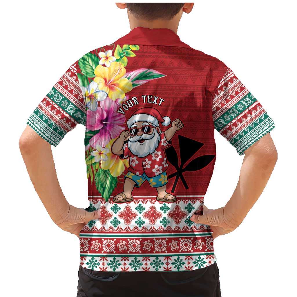 Santa Surf Mele Kalikimaka Personalized Family Matching Mermaid Dress and Hawaiian Shirt Aloha Tropical Christmas Vibes LT9 - Polynesian Pride