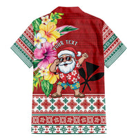 Santa Surf Mele Kalikimaka Personalized Family Matching Mermaid Dress and Hawaiian Shirt Aloha Tropical Christmas Vibes LT9 - Polynesian Pride
