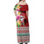 Santa Surf Mele Kalikimaka Personalized Off Shoulder Maxi Dress Aloha Tropical Christmas Vibes - Polynesian Pride