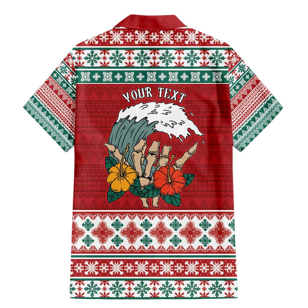 Shaka Sign Skull Mele Kalikimaka Personalized Family Matching Mermaid Dress and Hawaiian Shirt Hawaiian Quilt Pattern LT9 - Polynesian Pride