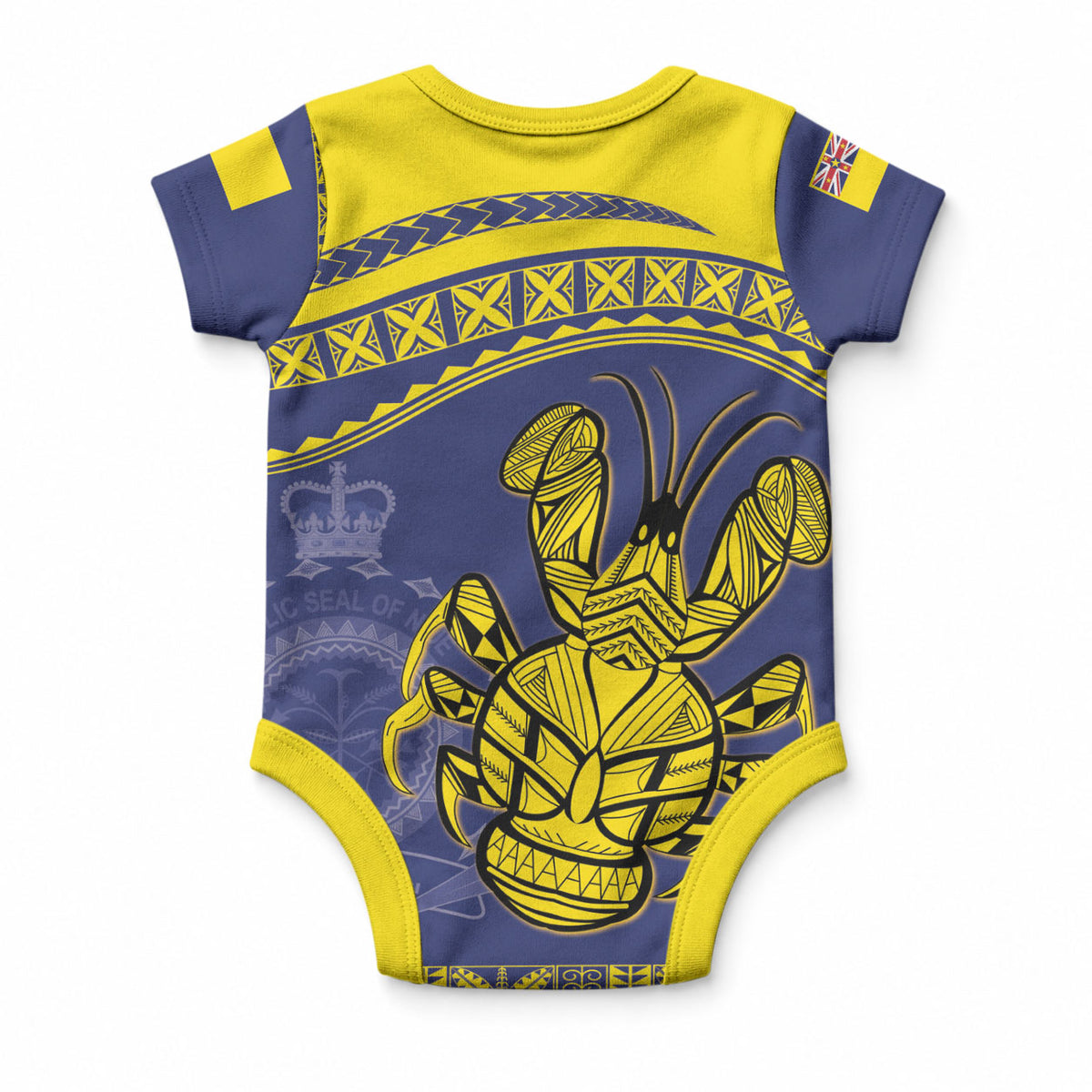 Niue Coconut Crab Baby Onesie Rock of Polynesia LT9 - Polynesian Pride