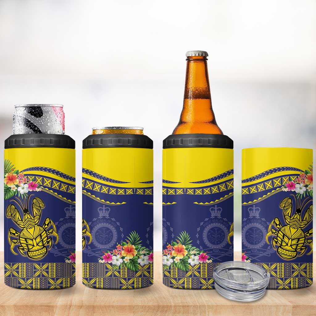 Niue Coconut Crab 4 in 1 Can Cooler Tumbler Rock of Polynesia LT9 - Polynesian Pride