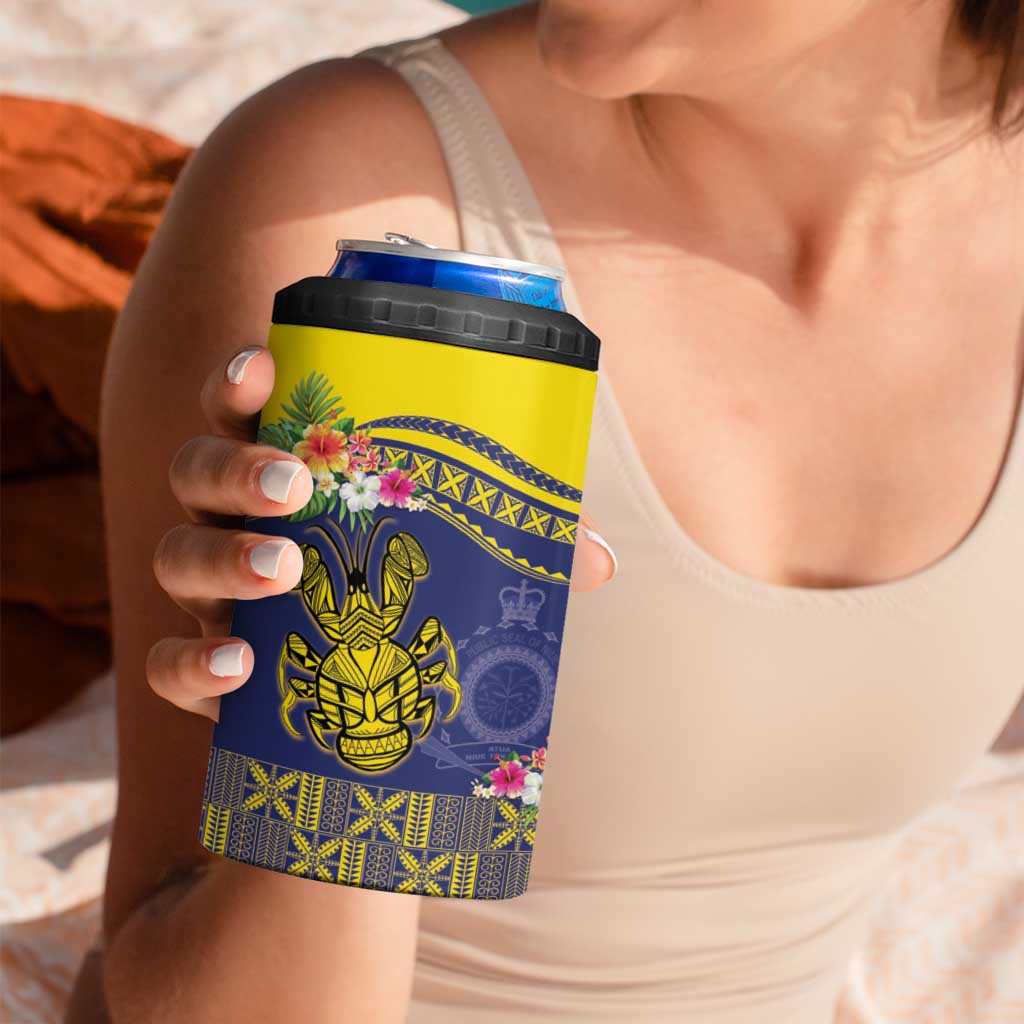 Niue Coconut Crab 4 in 1 Can Cooler Tumbler Rock of Polynesia LT9 - Polynesian Pride