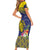 Niue Coconut Crab Family Matching Short Sleeve Bodycon Dress and Hawaiian Shirt Rock of Polynesia