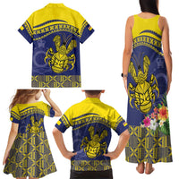 Niue Coconut Crab Family Matching Tank Maxi Dress and Hawaiian Shirt Rock of Polynesia LT9 - Polynesian Pride