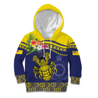 Niue Coconut Crab Kid Hoodie Rock of Polynesia LT9 Hoodie Gold - Polynesian Pride