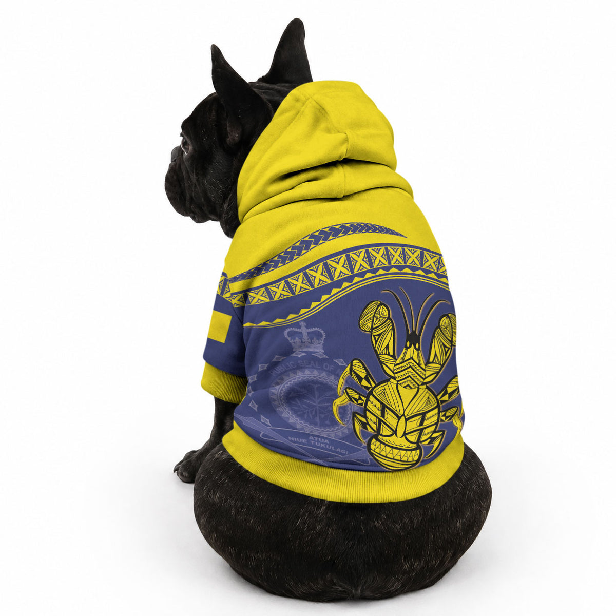 Niue Coconut Crab Pet Hoodie Rock of Polynesia LT9 - Polynesian Pride