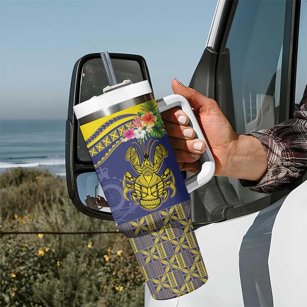 Niue Coconut Crab Tumbler With Handle Rock of Polynesia