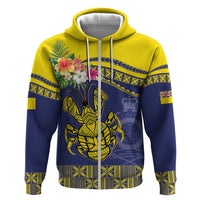 Niue Coconut Crab Zip Hoodie Rock of Polynesia LT9 Zip Hoodie Gold - Polynesian Pride