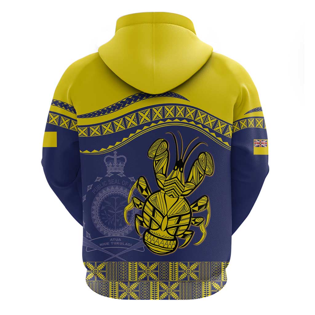 Niue Coconut Crab Zip Hoodie Rock of Polynesia LT9 - Polynesian Pride