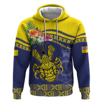 Niue Coconut Crab Zip Hoodie Rock of Polynesia LT9 Pullover Hoodie Gold - Polynesian Pride