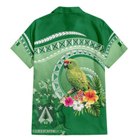 Norfolk Parakeet Tropical Family Matching Mermaid Dress and Hawaiian Shirt Norfolk Island Tribal Pattern LT9 - Polynesian Pride