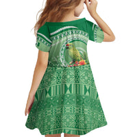 Norfolk Parakeet Tropical Family Matching Tank Maxi Dress and Hawaiian Shirt Norfolk Island Tribal Pattern LT9 - Polynesian Pride
