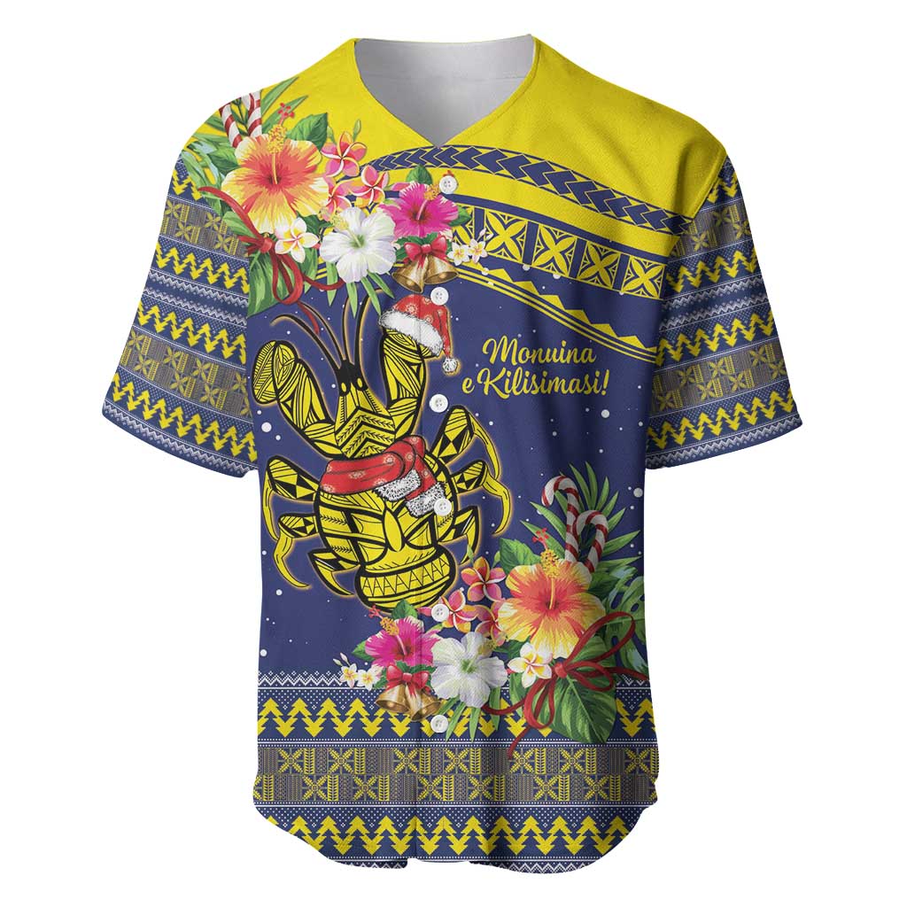 Monuina e Kilisimasi Niue Christmas Baseball Jersey Niuean Tribal Pattern LT9 Gold - Polynesian Pride