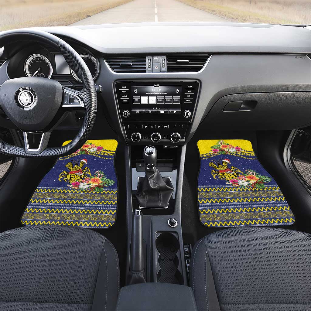 Monuina e Kilisimasi Niue Christmas Car Mats Niuean Tribal Pattern