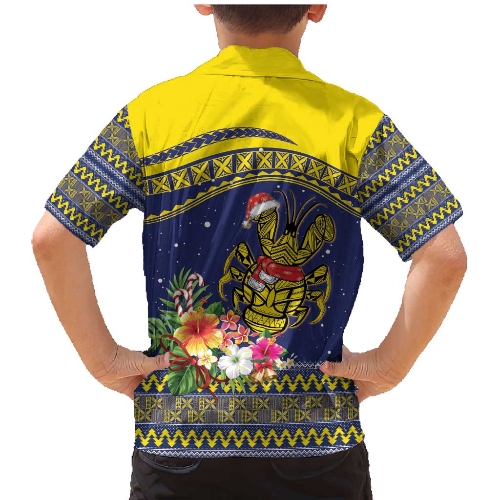 Monuina e Kilisimasi Niue Christmas Family Matching Mermaid Dress and Hawaiian Shirt Niuean Tribal Pattern LT9 - Polynesian Pride