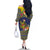 Monuina e Kilisimasi Niue Christmas Family Matching Off The Shoulder Long Sleeve Dress and Hawaiian Shirt Niuean Tribal Pattern