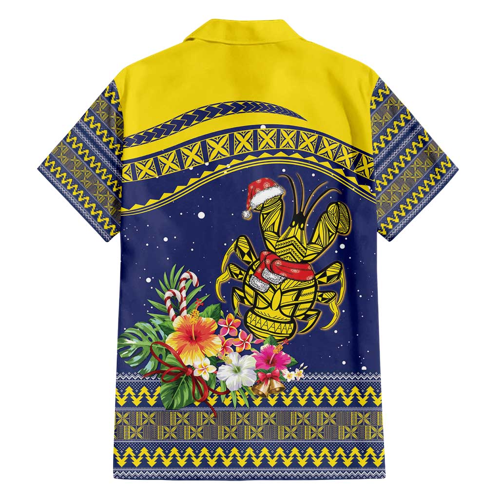 Monuina e Kilisimasi Niue Christmas Family Matching Off Shoulder Maxi Dress and Hawaiian Shirt Niuean Tribal Pattern LT9 - Polynesian Pride