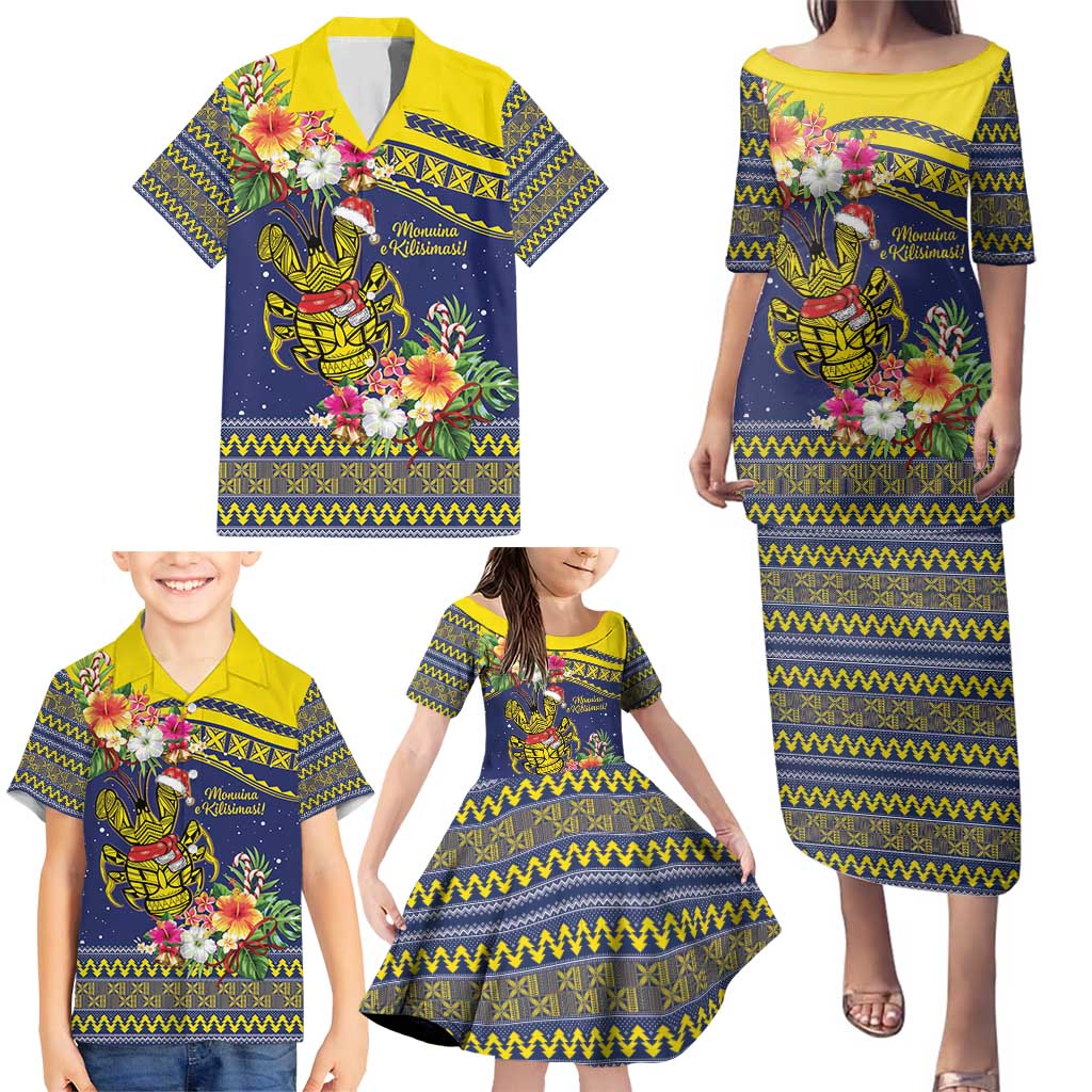 Monuina e Kilisimasi Niue Christmas Family Matching Puletasi and Hawaiian Shirt Niuean Tribal Pattern LT9 - Polynesian Pride