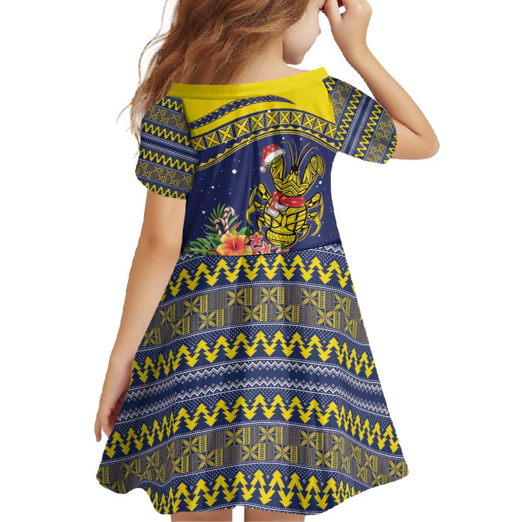 Monuina e Kilisimasi Niue Christmas Family Matching Tank Maxi Dress and Hawaiian Shirt Niuean Tribal Pattern LT9 - Polynesian Pride