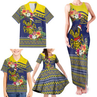 Monuina e Kilisimasi Niue Christmas Family Matching Tank Maxi Dress and Hawaiian Shirt Niuean Tribal Pattern LT9 - Polynesian Pride
