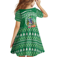 Norfolk Island Pine Tree Christmas Family Matching Off The Shoulder Long Sleeve Dress and Hawaiian Shirt Coat of Arm and Polynesian Pattern LT9 - Polynesian Pride