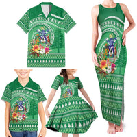 Norfolk Island Pine Tree Christmas Family Matching Tank Maxi Dress and Hawaiian Shirt Coat of Arm and Polynesian Pattern LT9 - Polynesian Pride
