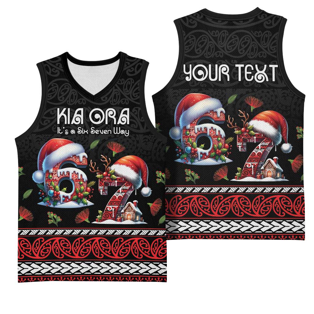 Aotearoa Six Seven Personalized Basketball Jersey New Zealand Funny Christmas - Polynesian Pride