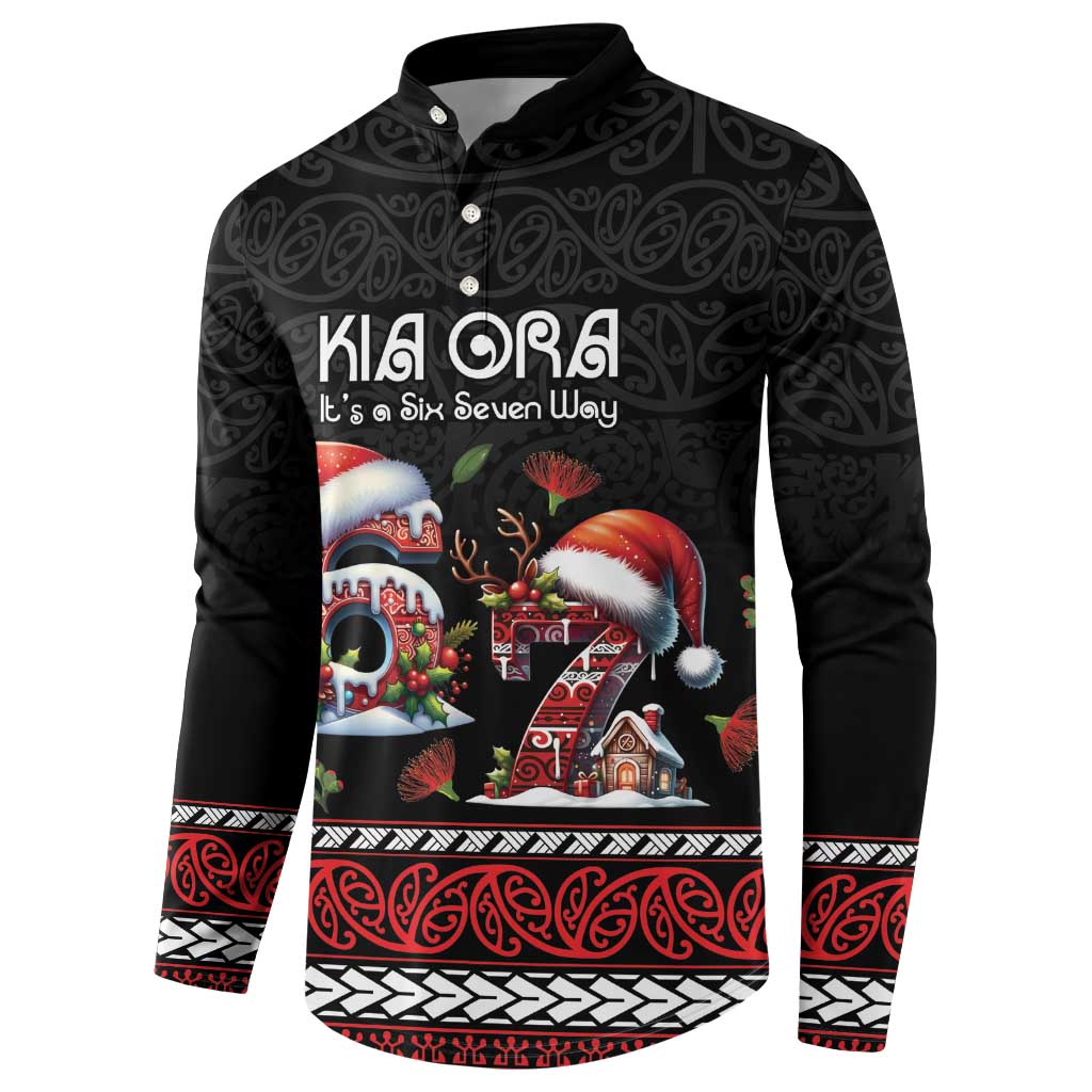 Aotearoa Six Seven Personalized Button Sweatshirt New Zealand Funny Christmas - Polynesian Pride