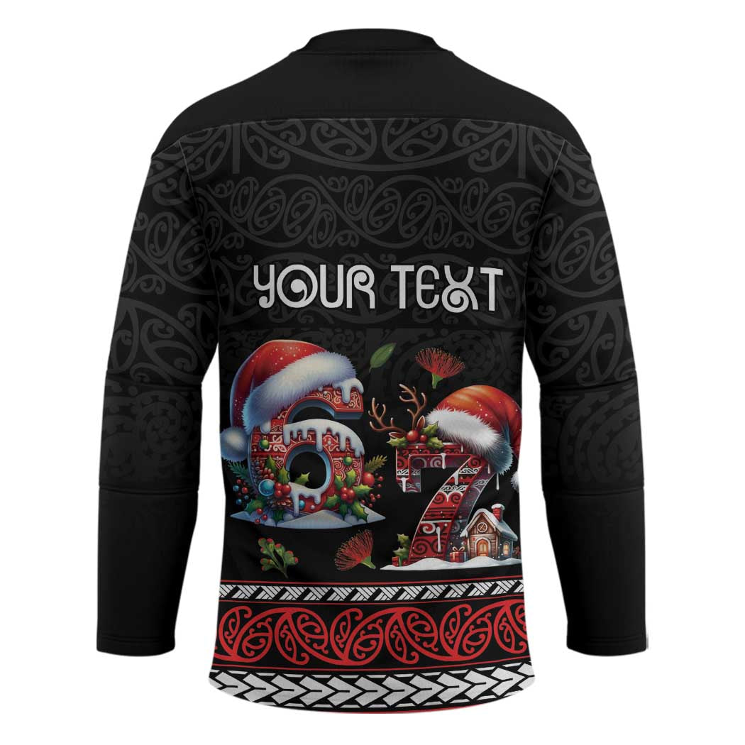 Aotearoa Six Seven Personalized Hockey Jersey New Zealand Funny Christmas - Polynesian Pride