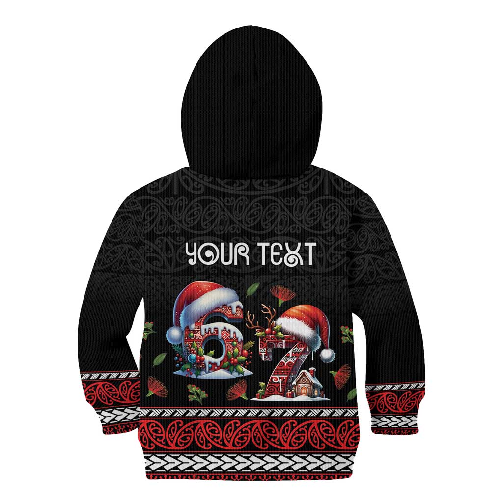 Aotearoa Six Seven Personalized Kid Hoodie New Zealand Funny Christmas - Polynesian Pride