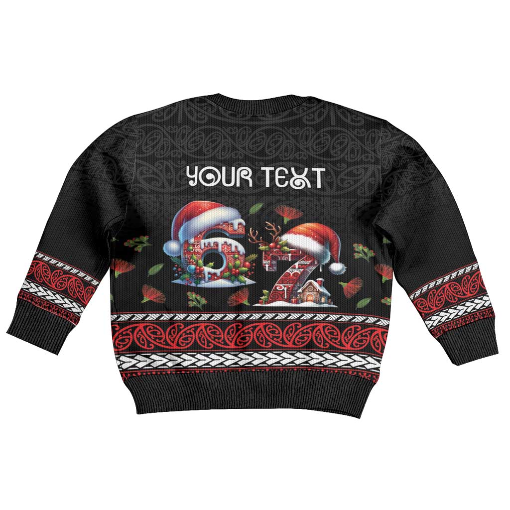 Aotearoa Six Seven Personalized Kid Ugly Christmas Sweater New Zealand Funny Christmas - Polynesian Pride