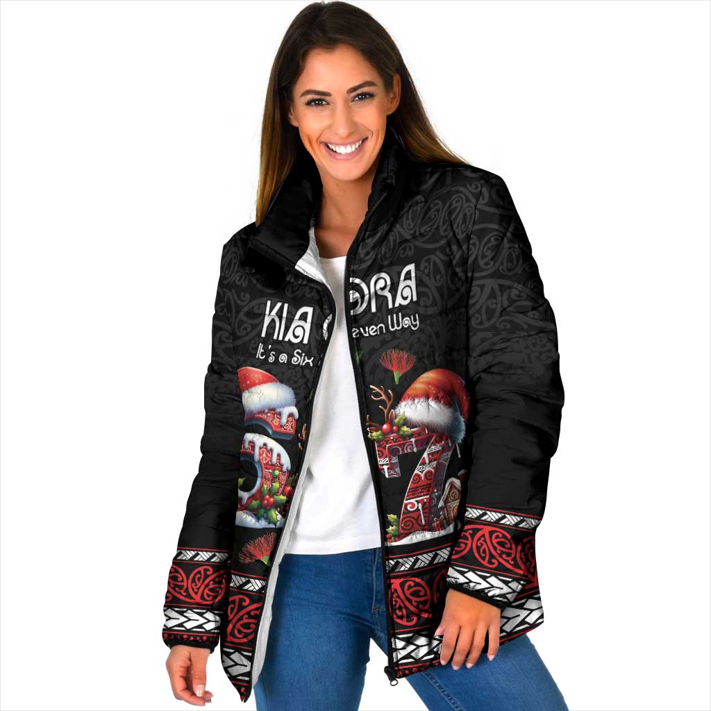 Aotearoa Six Seven Personalized Padded Jacket New Zealand Funny Christmas - Polynesian Pride