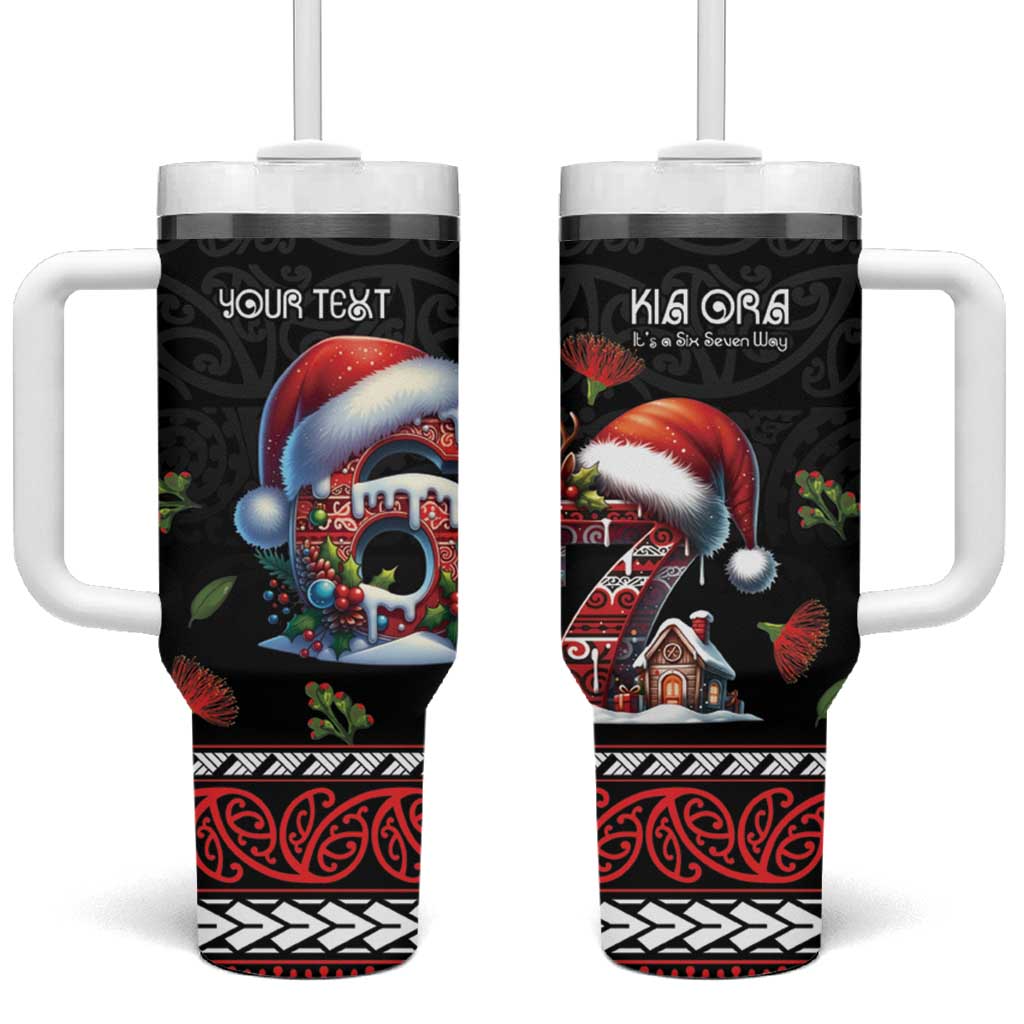 Aotearoa Six Seven Personalized Tumbler With Handle New Zealand Funny Christmas - Polynesian Pride