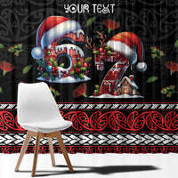 Aotearoa Six Seven Personalized Window Curtain New Zealand Funny Christmas - Polynesian Pride
