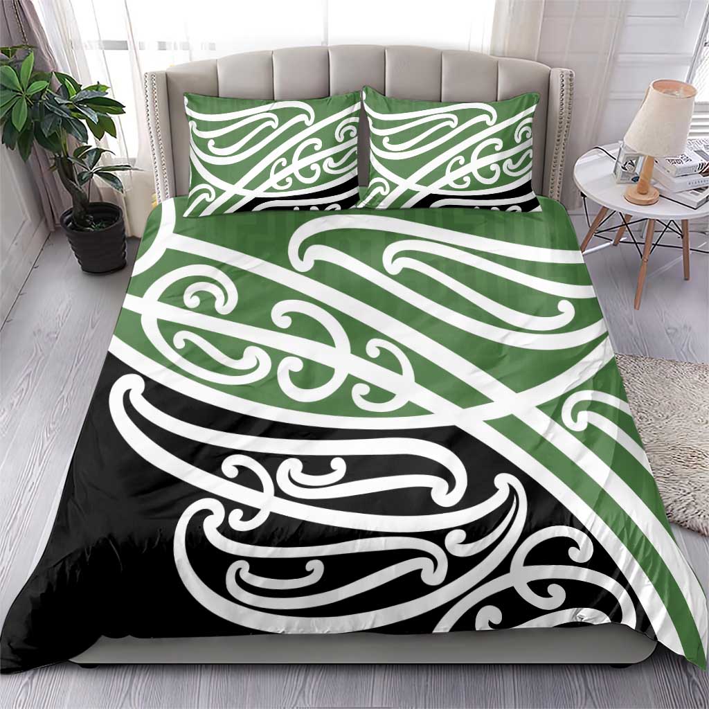 Green Fern New Zealand Kowhai Ngutukak Bedding Set - Polynesian Pride