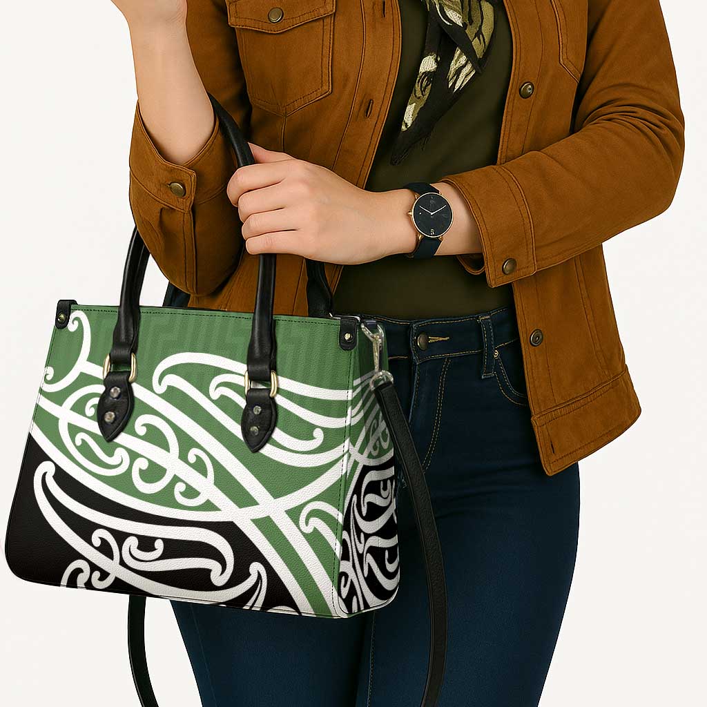 Green Fern New Zealand Kowhai Ngutukak Leather Bag - Polynesian Pride