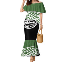 Green Fern New Zealand Kowhai Ngutukak Mermaid Dress - Polynesian Pride