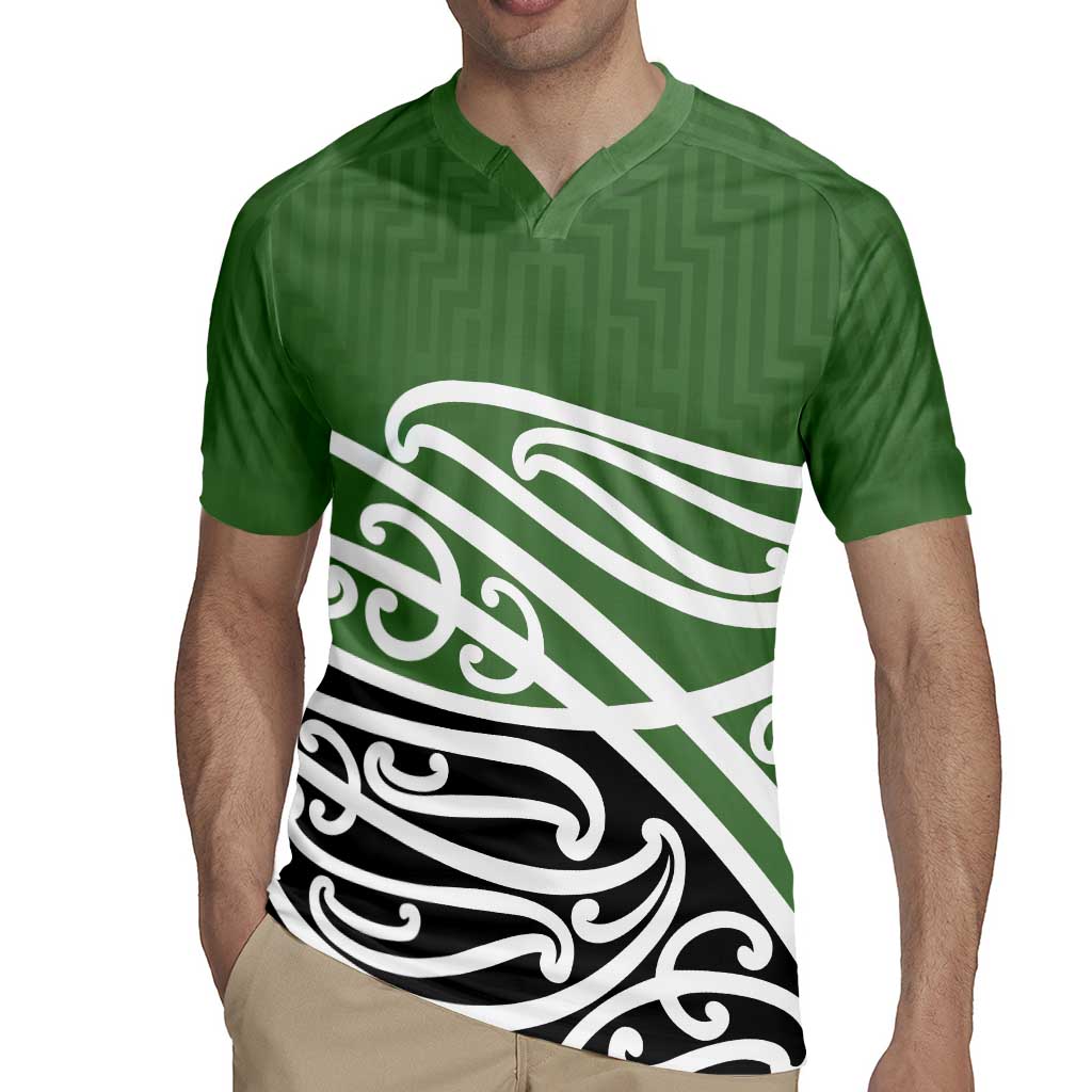 Green Fern New Zealand Kowhai Ngutukak Rugby Jersey - Polynesian Pride