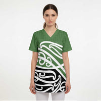 Green Fern New Zealand Kowhai Ngutukak Scrub Top - Polynesian Pride