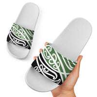 Green Fern New Zealand Kowhai Ngutukak Slide Sandals - Polynesian Pride