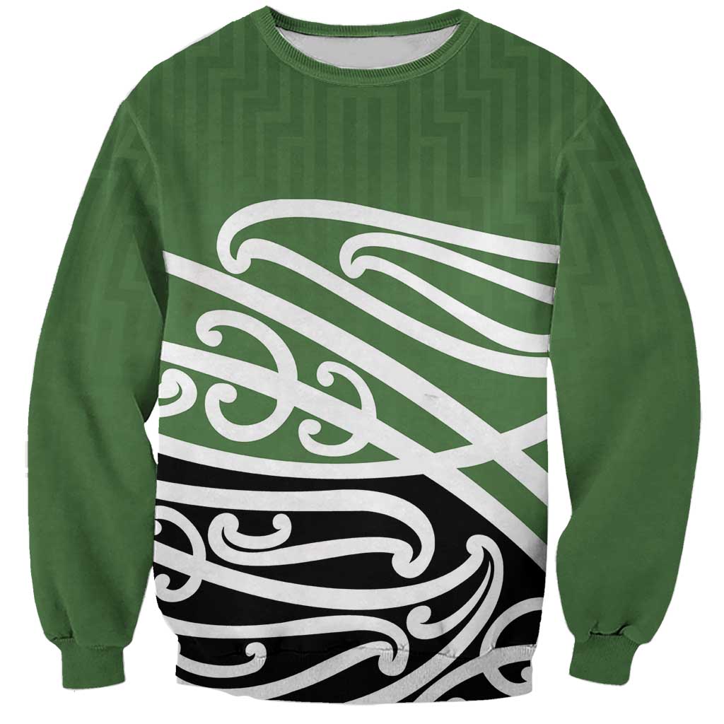 Green Fern New Zealand Kowhai Ngutukak Sweatshirt - Polynesian Pride