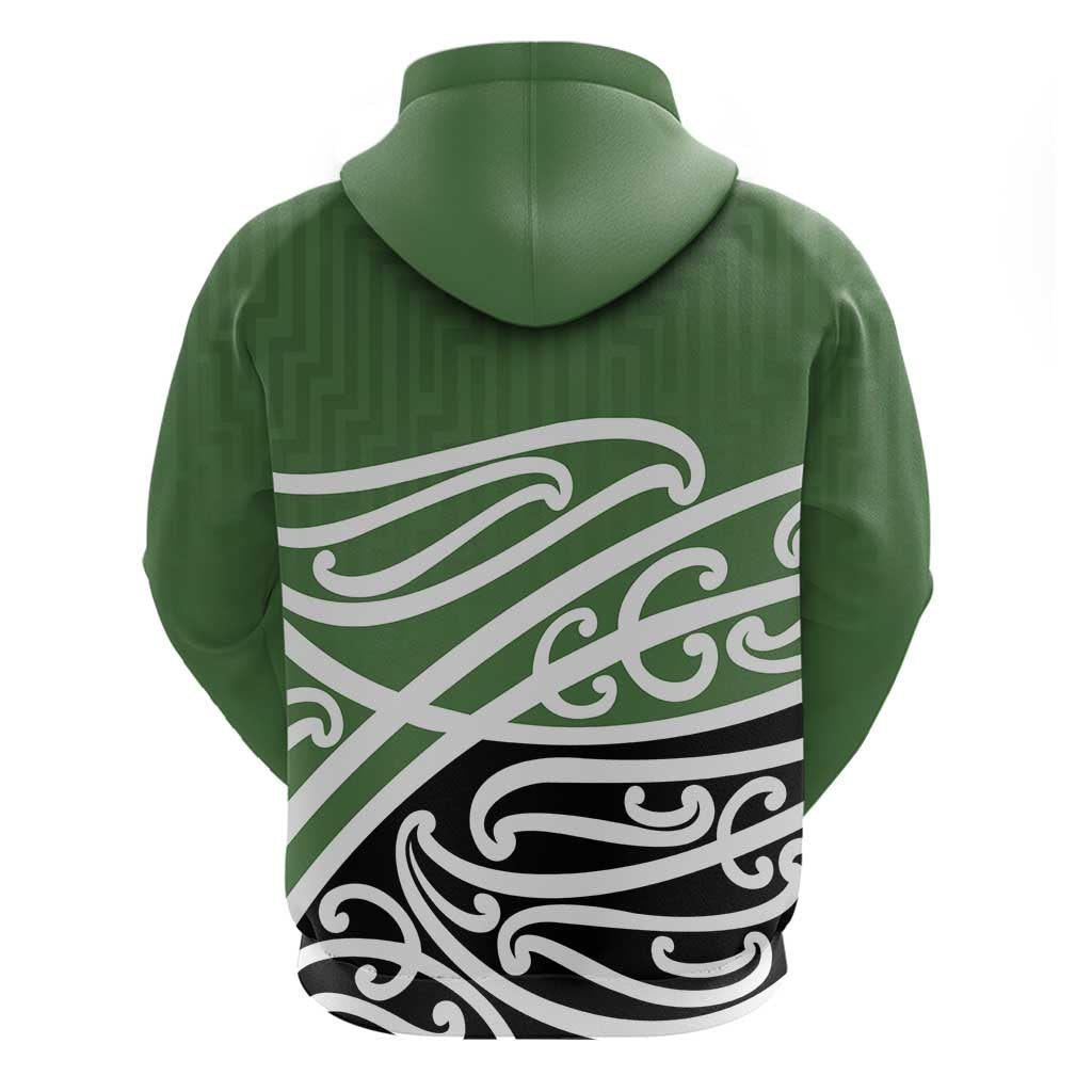 Green Fern New Zealand Kowhai Ngutukak Zip Hoodie - Polynesian Pride