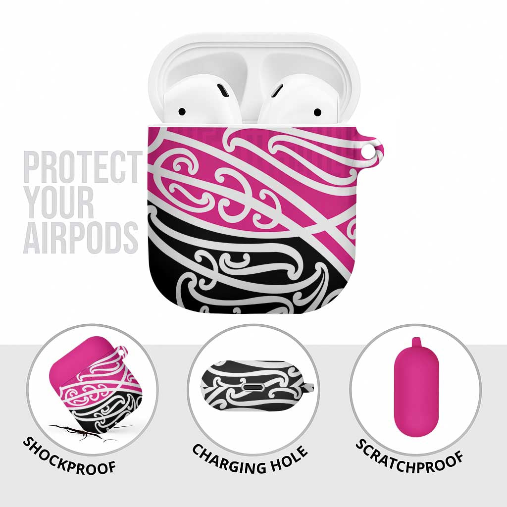 All Pink New Zealand Kowhai Ngutukak AirPods Case - Polynesian Pride