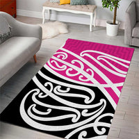 All Pink New Zealand Kowhai Ngutukak Area Rug - Polynesian Pride