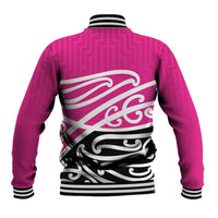 All Pink New Zealand Kowhai Ngutukak Baseball Jacket - Polynesian Pride