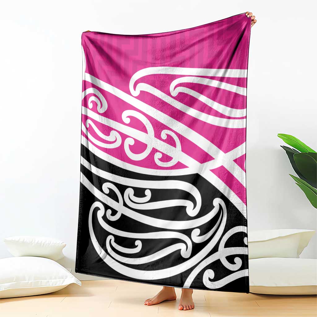 All Pink New Zealand Kowhai Ngutukak Blanket - Polynesian Pride