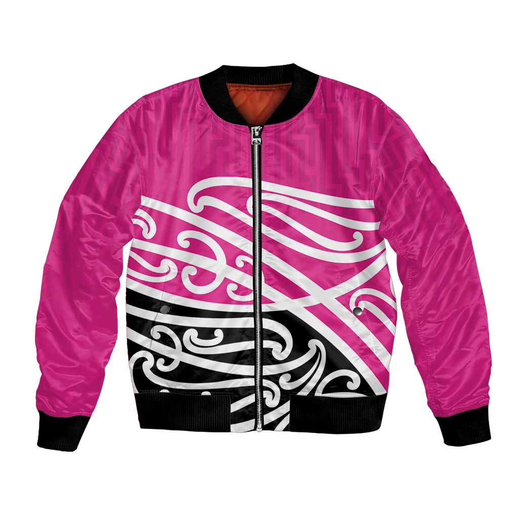 All Pink New Zealand Kowhai Ngutukak Bomber Jacket - Polynesian Pride