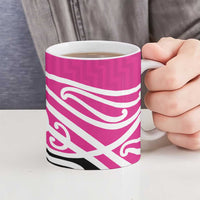 All Pink New Zealand Kowhai Ngutukak Ceramic Mug - Polynesian Pride