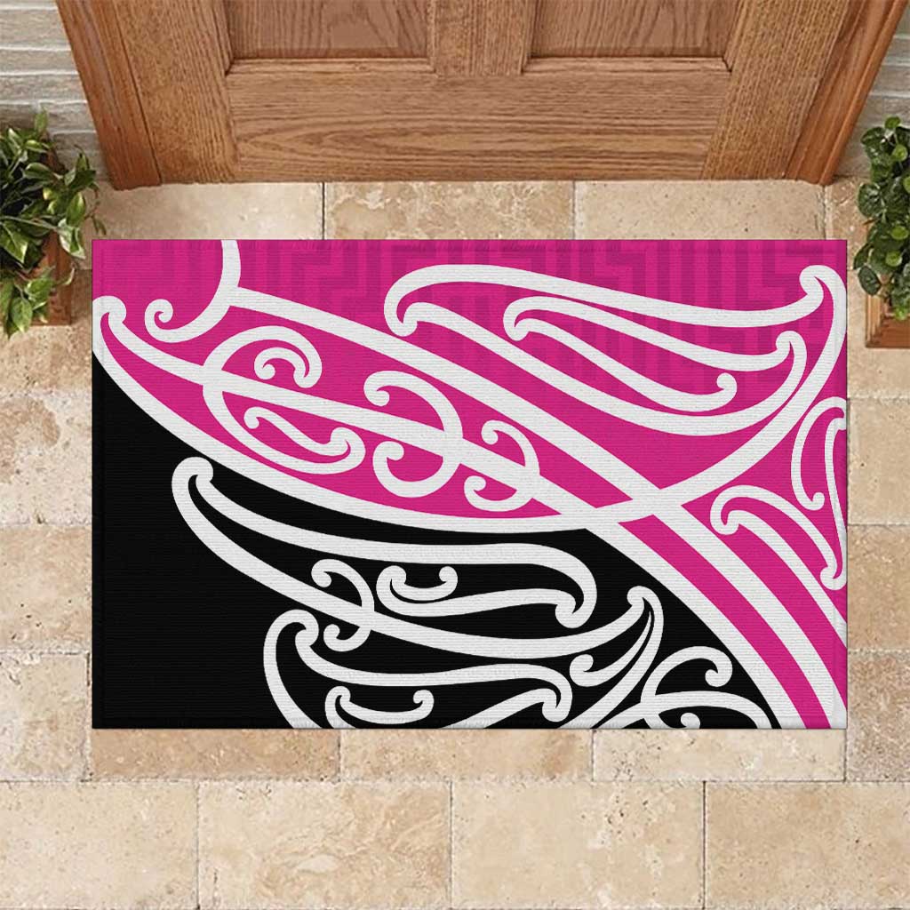 All Pink New Zealand Kowhai Ngutukak Rubber Doormat - Polynesian Pride